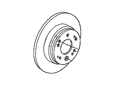 Honda 42510-SCV-A00 Disk, Rear Brake Drum In