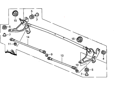 Honda 76530-SCV-A01 Link, FR. Wiper