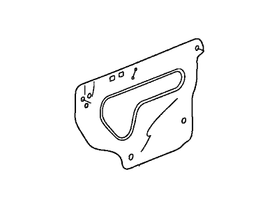 Honda 72361-SCV-A00 Seal, L. FR. Door Hole