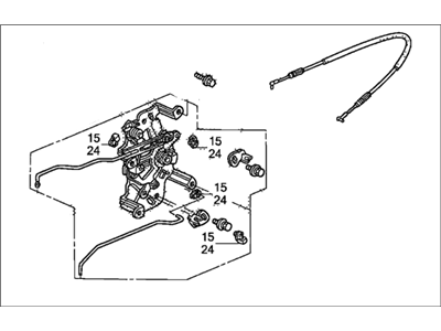 Honda 72662-SCV-A01 Control Assembly, Left Rear Access Panel Remote