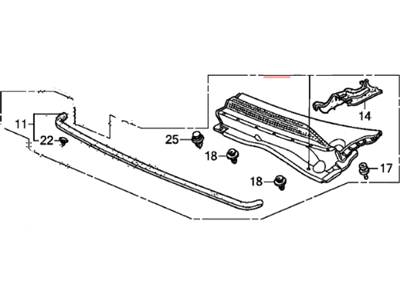 Honda 74210-SCV-A11 Cowl Top Assy., FR. Driver