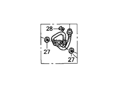 Honda 01464-SCV-A00 Hose Set, Right Front Brake