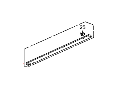 Honda 72326-SCV-A02 Weatherstrip, FR. (Lower)