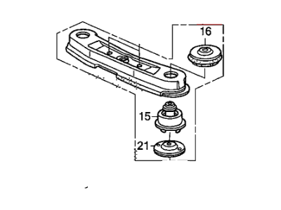 Honda 50710-SCW-A02 Mount Assy. A, RR. Differential