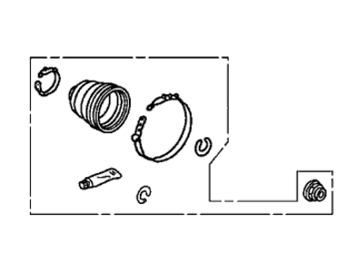 Honda 44018-S0K-C22 Boot Set, Outboard