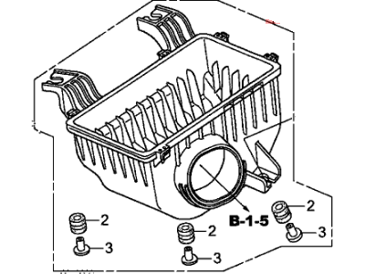 Honda 17244-PZD-A10 Case Set, Air Cleaner