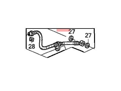 Honda 01466-SCV-A00 Hose Set, Right Rear Brake