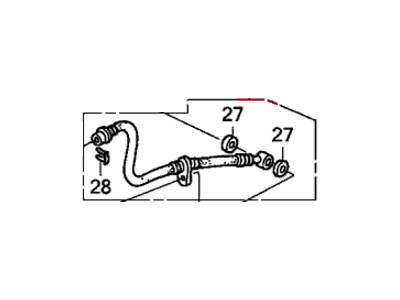 Honda 01468-SCV-A00 Hose Set, Left Rear Brake