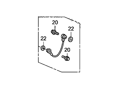 Honda 74910-SCV-A01 Cable, Tailgate Support (Lower)