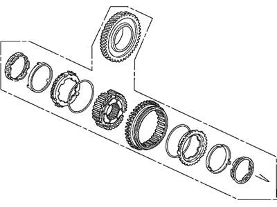 Honda 23432-RAP-305 Gear Set, Second