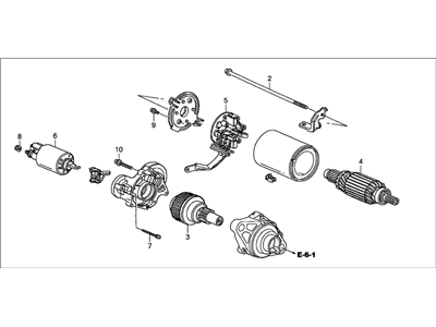 2007 Honda Accord Starter Motor - 31200-RCA-A02RM