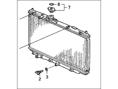 Honda 19010-RCA-A53 Radiator (Denso)