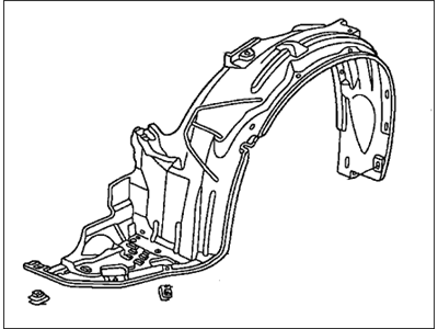 Honda 74101-SDN-A00 Fender, Right Front (Inner)