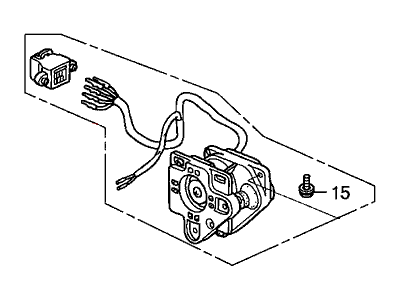 Honda Accord Mirror Actuator - 76210-SDC-A11