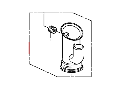 Honda 17254-RAA-A10 Tube Assembly C, Air Inlet