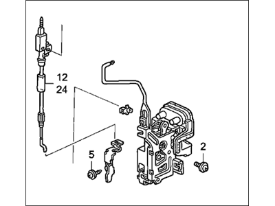 Honda 72112-SDN-A03 Set Lock, R FR Door S