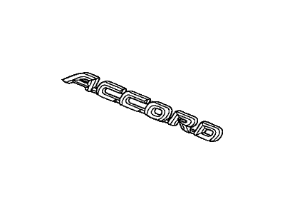 Honda 75722-SDN-A10 Emblem, Rear (Accord)