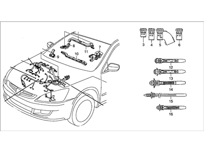 Honda 32110-RCA-A53 Wire Harness, Engine