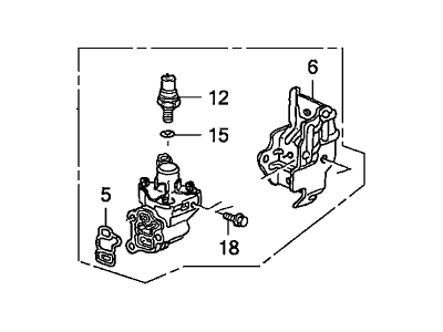 Honda 15810-RAA-A03 Valve Assembly, Spool