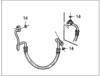 Honda 80315-SDN-A01 Hose, Discharge