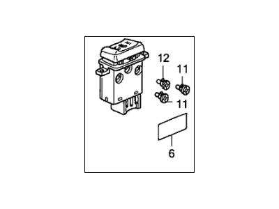 Honda 35650-SDN-A01 Switch Assembly, Driver Side Heated Seat