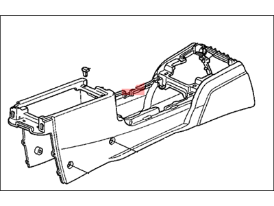 Honda 83401-SDA-A51ZA Console, Center *NH167L* (GRAPHITE BLACK)