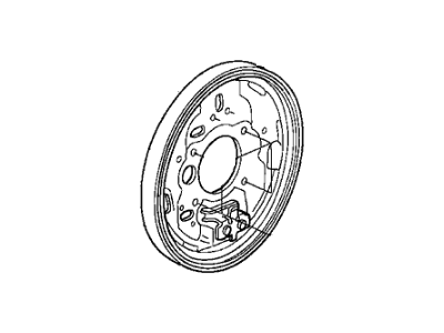 Honda 43120-SDA-A01 Plate, Left Rear Brake Back