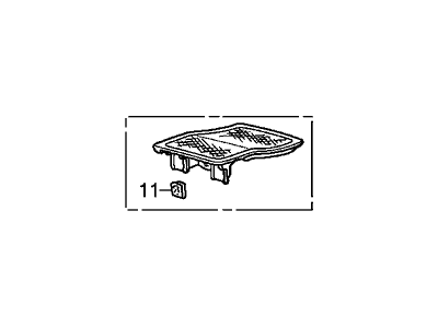 Honda 77133-SDA-A01ZA Lid, R. Tweeter *NH167L* (GRAPHITE BLACK)