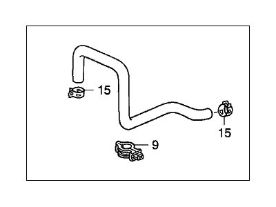 2006 Honda Accord Brake Booster Vacuum Hose - 46402-SDA-A02