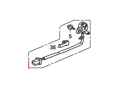 Honda 72182-SDN-A01 Switch Assy., L. Door Cylinder