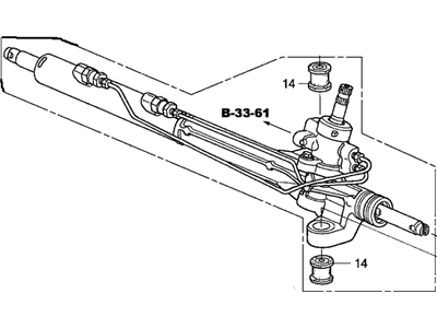 Honda 53601-SDB-A11 Rack, Power Steering