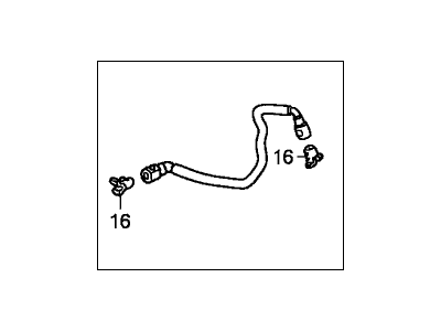 Honda 16720-RCA-A01 Hose, Fuel Feed