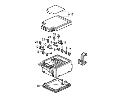 1995 Honda Civic Fuse Box - 38250-SR3-A01