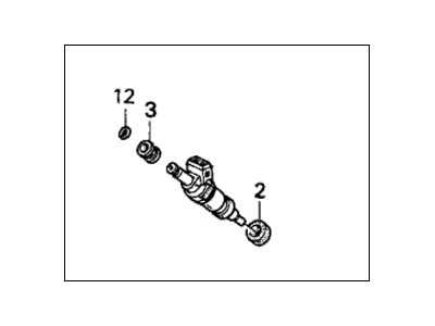 Honda 06164-P10-A00 Injector Set, Fuel