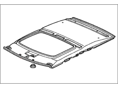 Honda 83200-SR8-A20ZA Lining Assy., Roof *NH180L* (Sunroof) (SHIMMER GRAY)