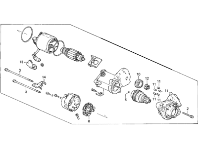 Honda Del Sol Starter Motor - 31200-P03-901