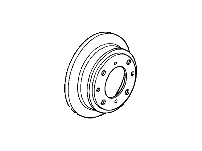 Honda 42510-SR3-A11 Disk, Rear Brake (Clear)