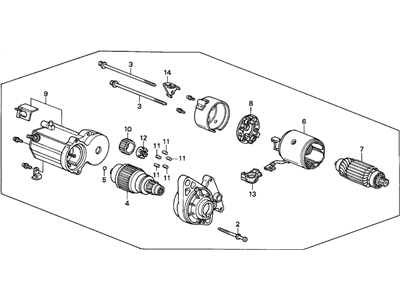 1993 Honda Del Sol Starter Motor - 31200-P01-003