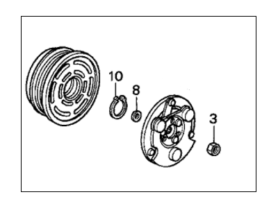 Honda 38900-P06-A02 Clutch Set, Compressor