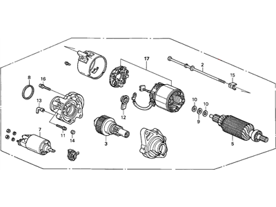 Honda Del Sol Starter Motor - 31200-P01-902