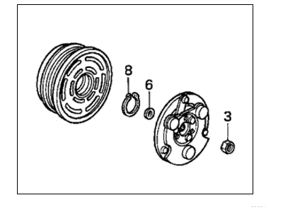 Honda 38900-P06-006 Clutch Set, Compressor