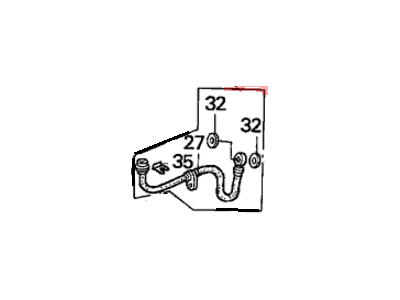 Honda 46430-SR3-939 Hose, Right Rear Brake