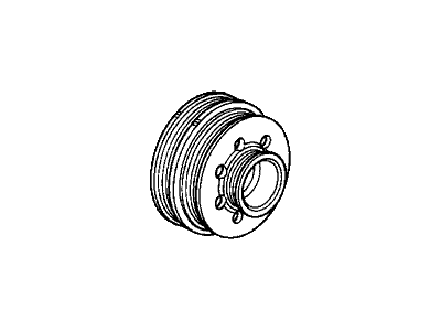 1994 Honda Civic Crankshaft Pulley - 13811-P00-U00