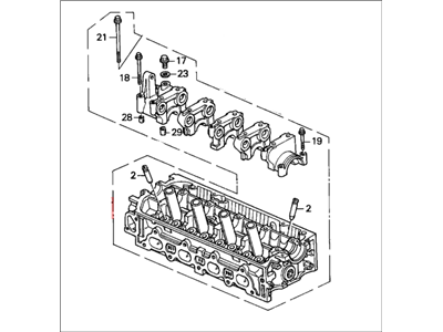 1995 Honda Del Sol Cylinder Head - 12100-P08-010