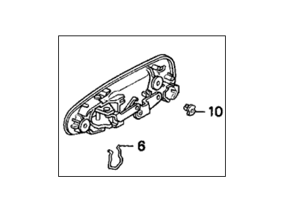 1994 Honda Civic Door Handle - 72140-SR8-A01ZE