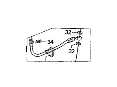 2003 Honda Civic Hydraulic Hose - 01468-S5A-J04