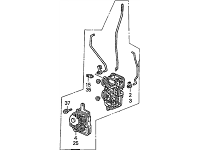 Honda 72110-S5S-G01 Lock Assembly, Right Front Door Power