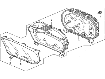 2003 Honda Civic Instrument Cluster - 78100-S5T-A02