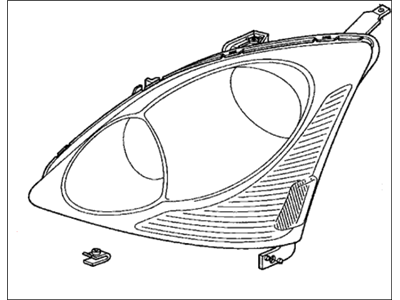 Honda 33151-S5T-A41 Headlight Unit, Driver Side