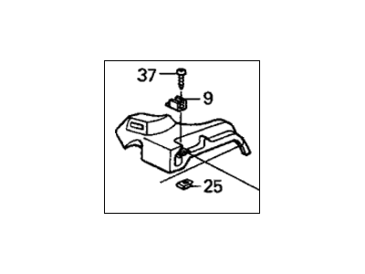 Honda 84470-S5T-A01ZA Shelf, L. RR. Side *NH167L* (GRAPHITE BLACK)